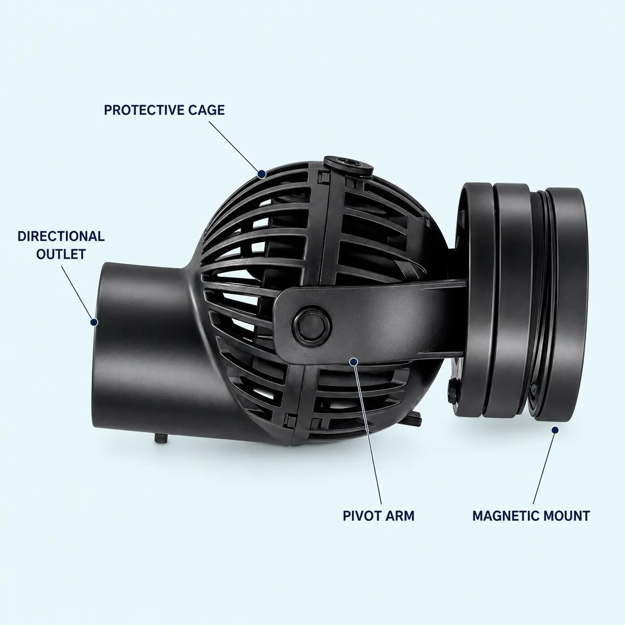 Aquarium Wave Maker Pump controls and screen
