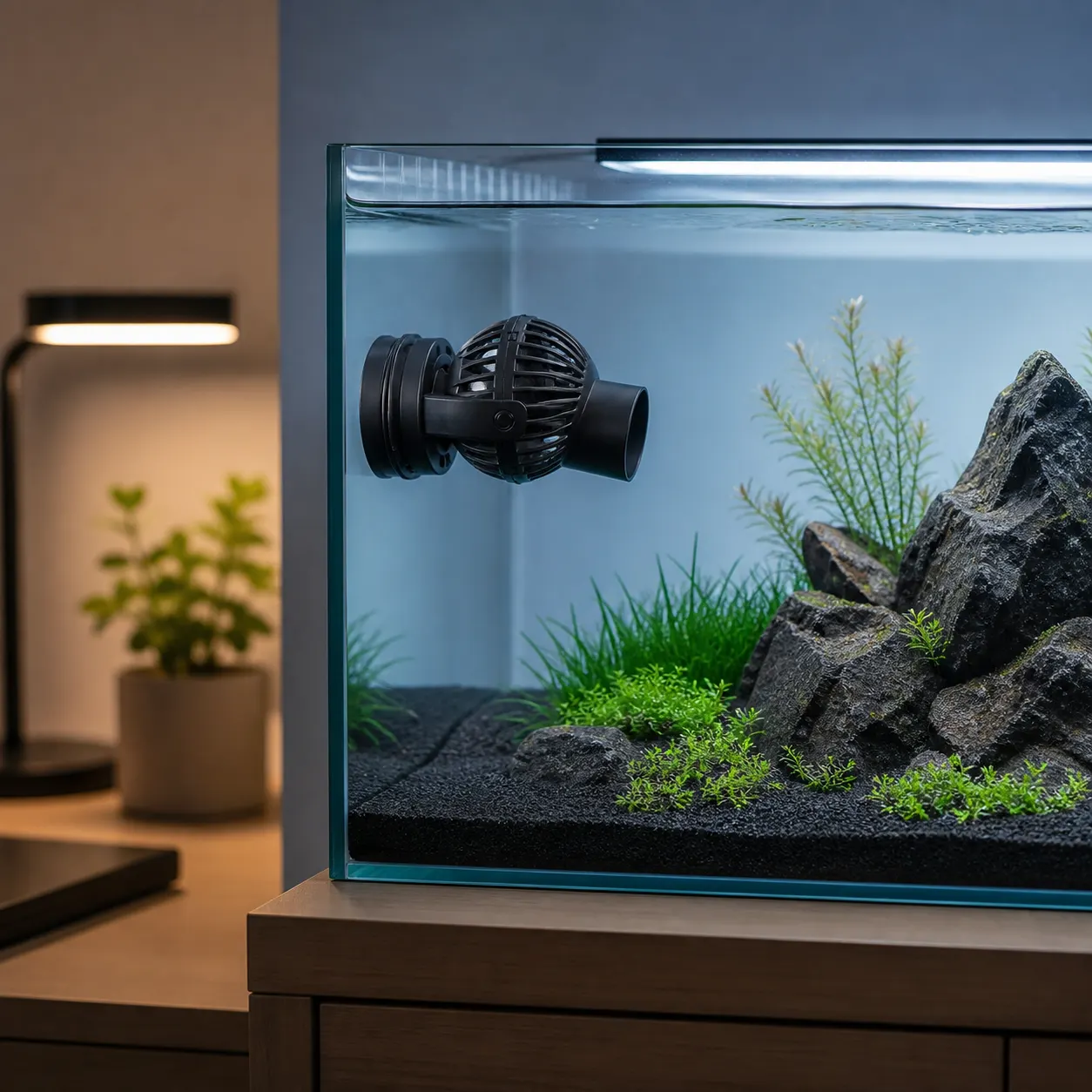 Aquarium Wave Maker Pump in use