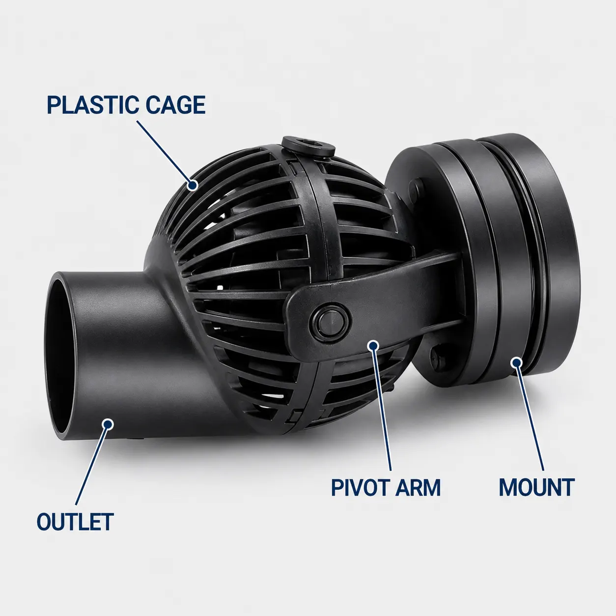 Aquarium Wave Maker Pump and included accessories
